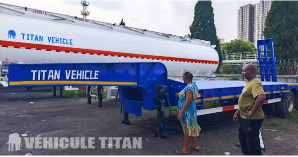 Clients Camerounais ont Visité Titan et ont Acheté des Porte Char à 3 Essieux