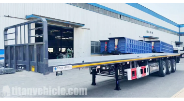 Plateau à 3 essieux à expédier au Togo