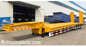 Porte-char à 4 essieux 100T sera expédié au Sénégal