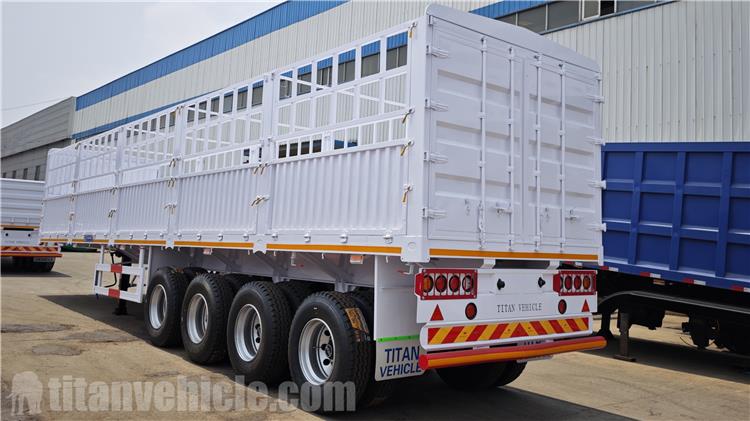 4 Axle 80 Ton Fence Semi Trailer for Sale In Senegal