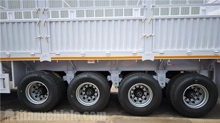 4 Axle 80 Ton Fence Semi Trailer for Sale In Senegal