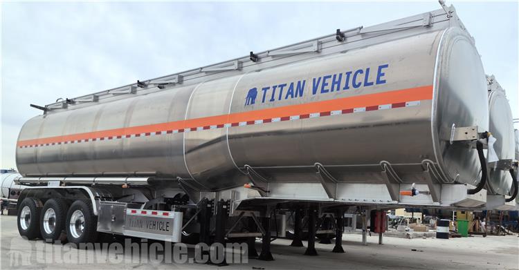 45000 Liters Aluminum Tanker Semi Trailer for Sale In Tanzania