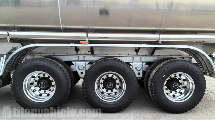 45000 Liters Aluminum Tanker Semi Trailer for Sale In Tanzania