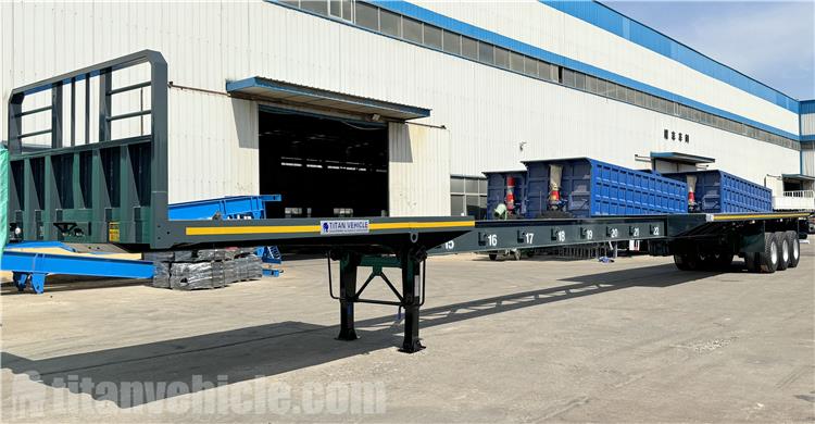 3 Axle Extendable Flatbed Trailer for Sale In Angola