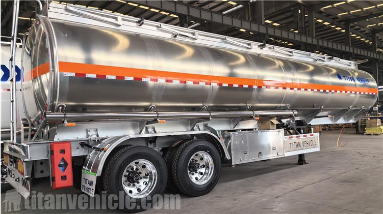 2 Axle Aluminum Fuel Tanker Trailer for Sale In Costa Rica