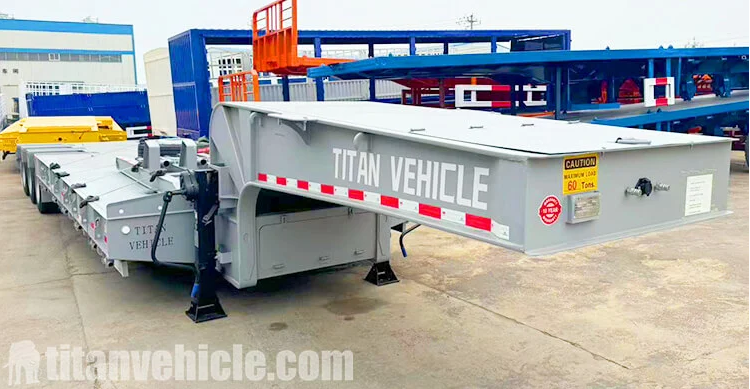 3 Axle 60 Ton Low Bed Trailer for Sale in Congo