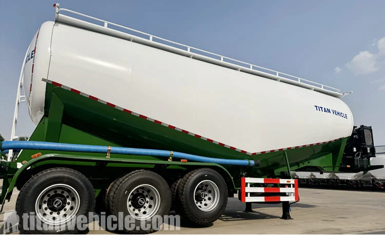 3 Axle 35CBM Bulk Cement Tanker Trailer for Sale in Sierra Leone