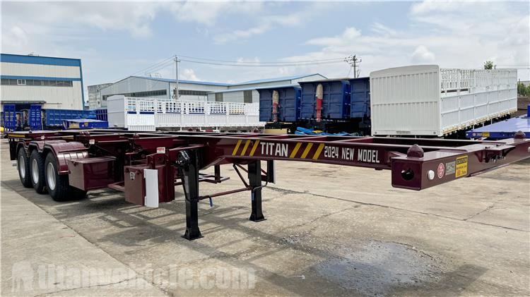 3 Axle 40 ft Container Chassis Trailer for Sale In Uganda