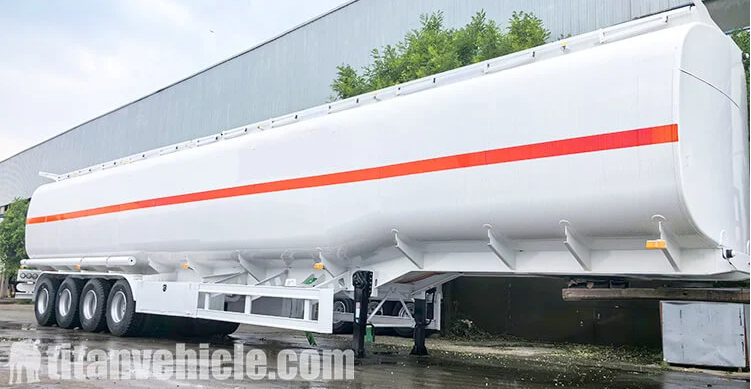 80 Cubic Carbon Steel Fuel Tanker Trailer for Sale Haiti