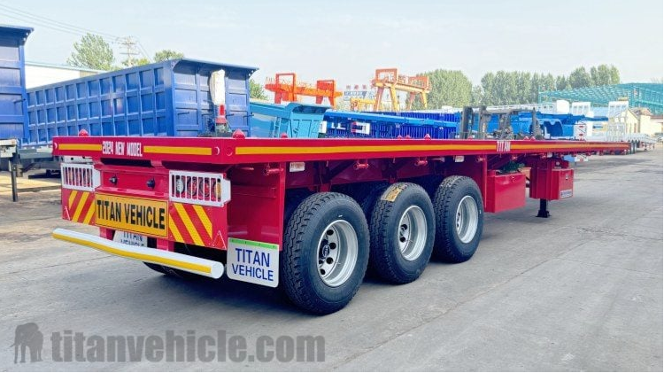 3 axle flatbed semi trailer for sale in Djibouti
