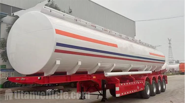 4 Axle 60000 Liters Oil Tanker Semi Trailer for Sale In Zambia