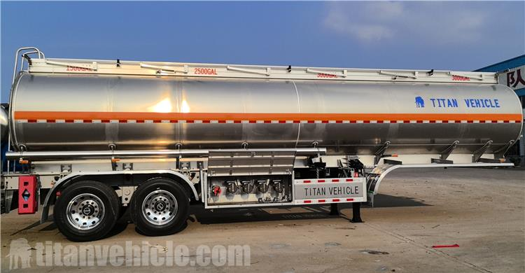 2 Axle 38CBM Aluminum Alloy Tanker Trailer for Sale In Mali