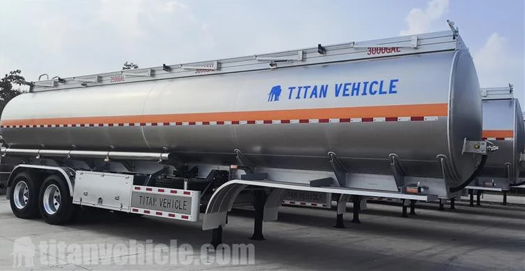 2 Axle 38CBM Aluminum Alloy Tanker Trailer for Sale In Mali