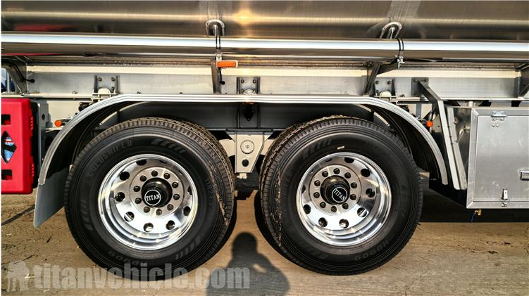 2 Axle 38CBM Aluminum Alloy Tanker Trailer for Sale In Mali