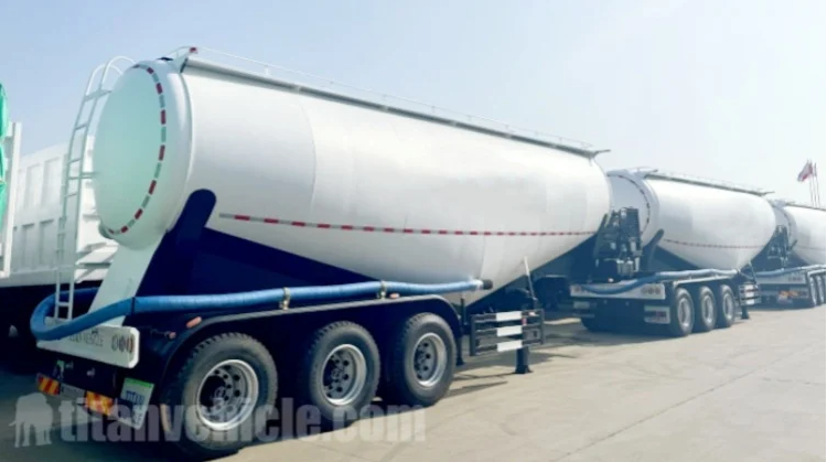42 CBM Cement Tanker Trailer  Bulk Cement Tank Semi Trailer in Angola