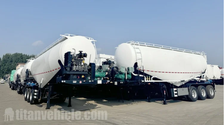 42 CBM Cement Tanker Trailer  Bulk Cement Tank Semi Trailer in Angola