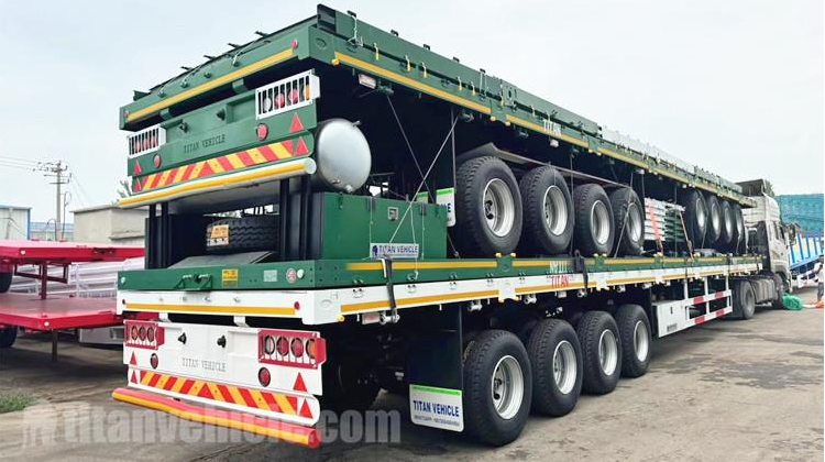 4 Axle 17M Fence Cargo Trailer for Sale in Guinea