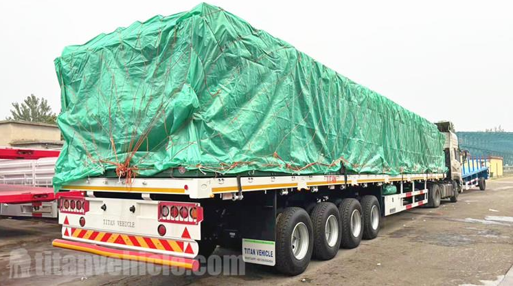 4 Axle 17M Fence Cargo Trailer for Sale in Guinea