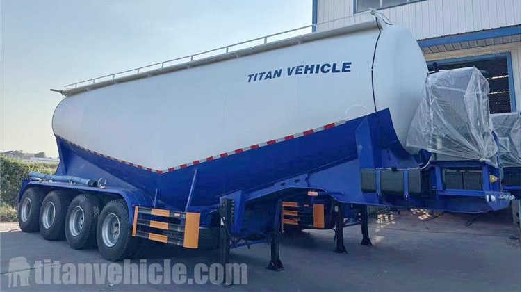4 Axle 45CBM Pneumatic Dry Bulk Trailer for Sale In Timor-Leste