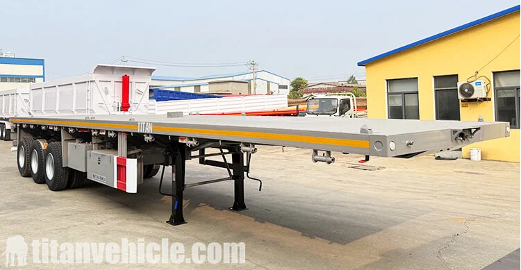 3 Axle 40 Ft Flatbed Trailer for Sale in Costa Rica