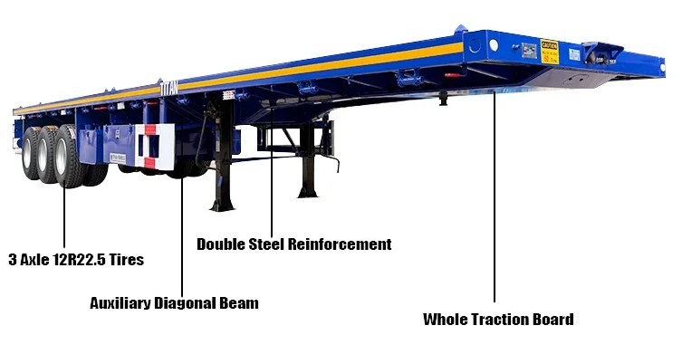 3 Axle 40 Ft Flatbed Trailer for Sale in Trinidad