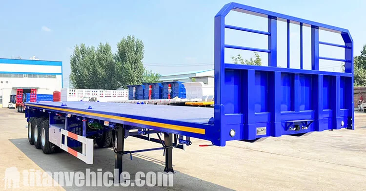 3 Axle 40 Ft Semi Flatbed Trailer for Sale in Tanzania