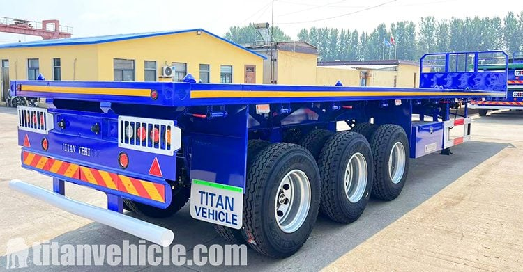 3 Axle 40 Ft Semi Flatbed Trailer for Sale in Tanzania