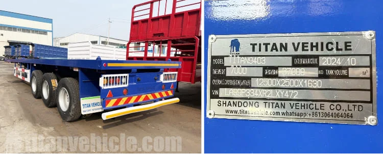 40 Foot Flatbed Semi Trailer Manufacturers for Sale in Zambia