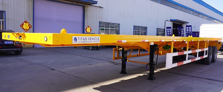 2 Axle 40Ft Semi Flatbed Trailer for Sale Near Me in Tanzania
