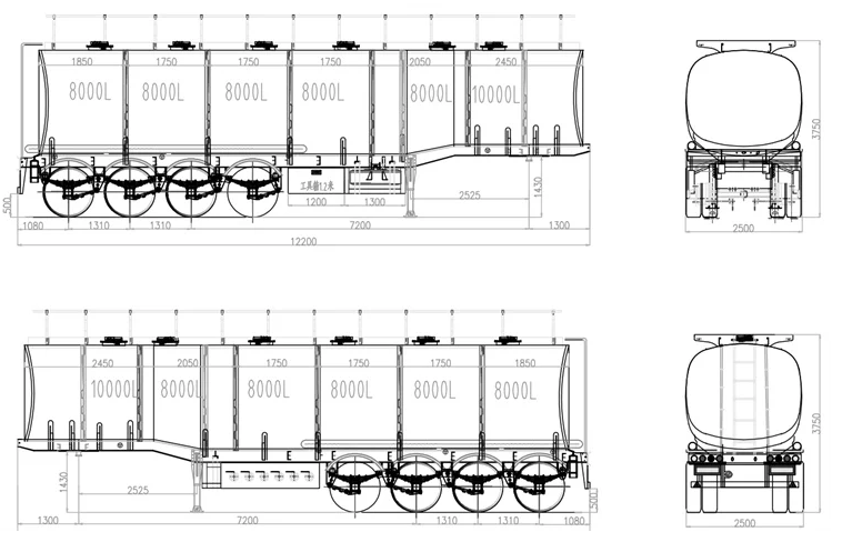 Palm Oil Tank Trailer for Sale In Tanzania - TITAN VEHICLE