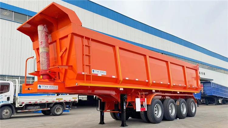 4 Axle U Shape 35CBM Semi Tipper Trailer for Sale In Cameroon