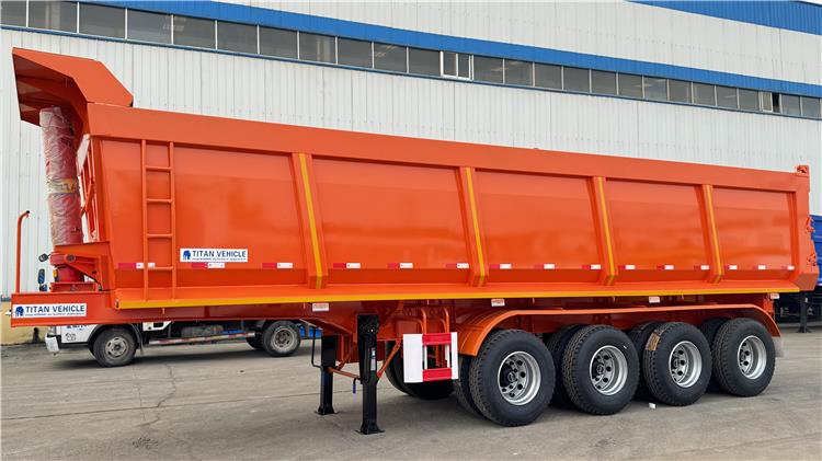 4 Axle U Shape 35CBM Semi Tipper Trailer for Sale In Cameroon