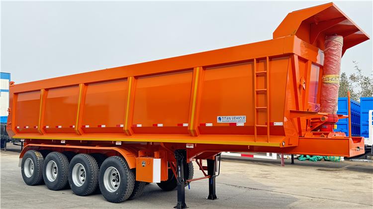 4 Axle U Shape 35CBM Semi Tipper Trailer for Sale In Cameroon