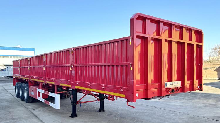 13m Drop Side Doors Trailer Tri Axles