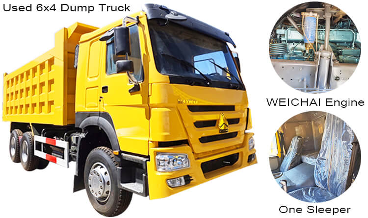 Used Howo 6x4 Dump Truck for Sale