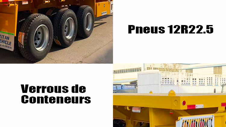Remorque Plateau Camion 40 Pieds &agrave; Vendre au Congo