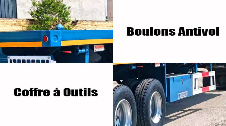 Plateau de Semi Remorque 3 Essieux &agrave; Vendre au Congo