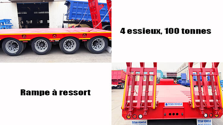 Prix Semi Remorque Porte Engin 4 Essieux au DR Congo