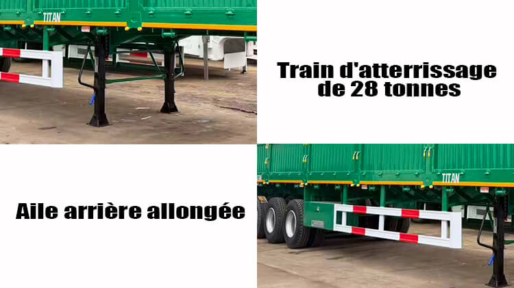 Semi Remorque porte-Cl&ocirc;ture 4 Essieux &agrave; Prix d'usine en Vente au Togo