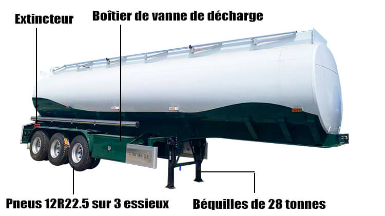 Remorque Citerne Carburant de 45000 litres &agrave; Vendre au Congo