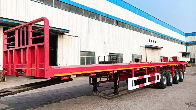 Camion Remorque Plateau 3 Essieux &agrave; vendre au Mali
