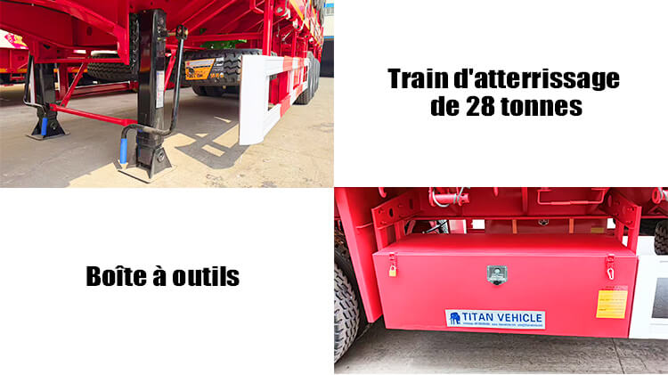 Camion Remorque Plateau 3 Essieux &agrave; vendre au Mali