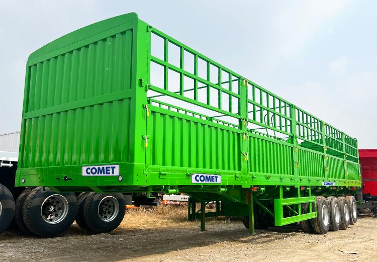 Semi Remorque Plateau avec Ridelle à 4 Essieux Comet à Vendre en Algérie