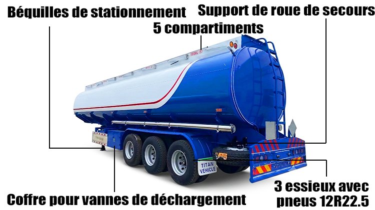 Remorque Citerne 45000L &agrave; Vendre au Mali