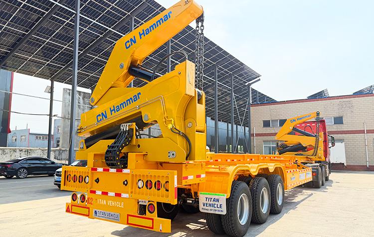 Semi Remorque Side Loader pour Conteneur CN Hammar &agrave; Vendre &agrave; Dakar S&eacute;n&eacute;gal