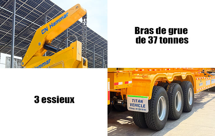 Semi Remorque Side Loader pour Conteneur CN Hammar &agrave; Vendre &agrave; Dakar S&eacute;n&eacute;gal