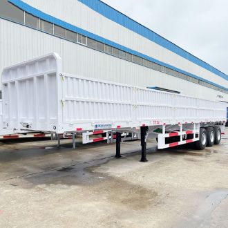 Semi-remorque à parois latérales de 60 tonnes à 3 essieux